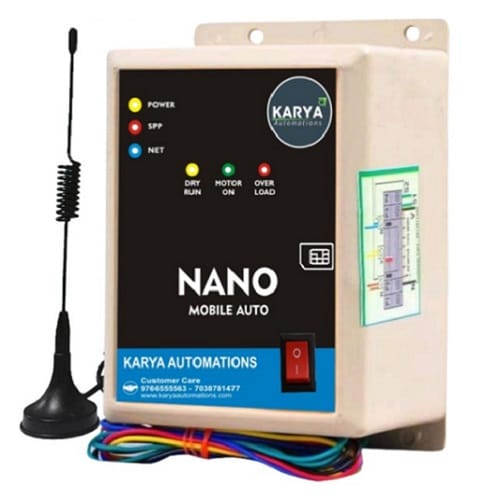 Nano 2G Mobile Auto Starter – GSM Motor Controller by Karya Automations